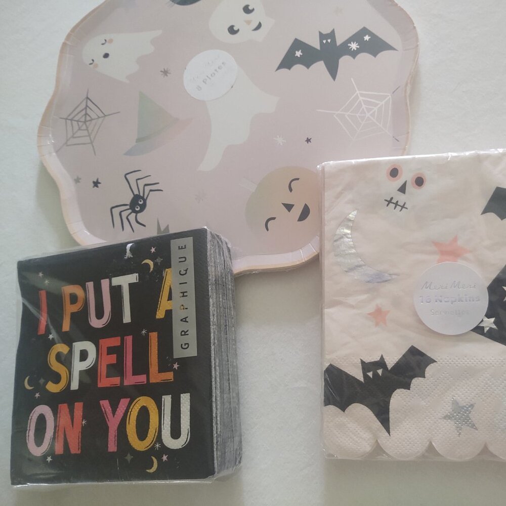NWt 'I Put A 🩷Spell On You' PaperGoods Set ~ 🦇💮